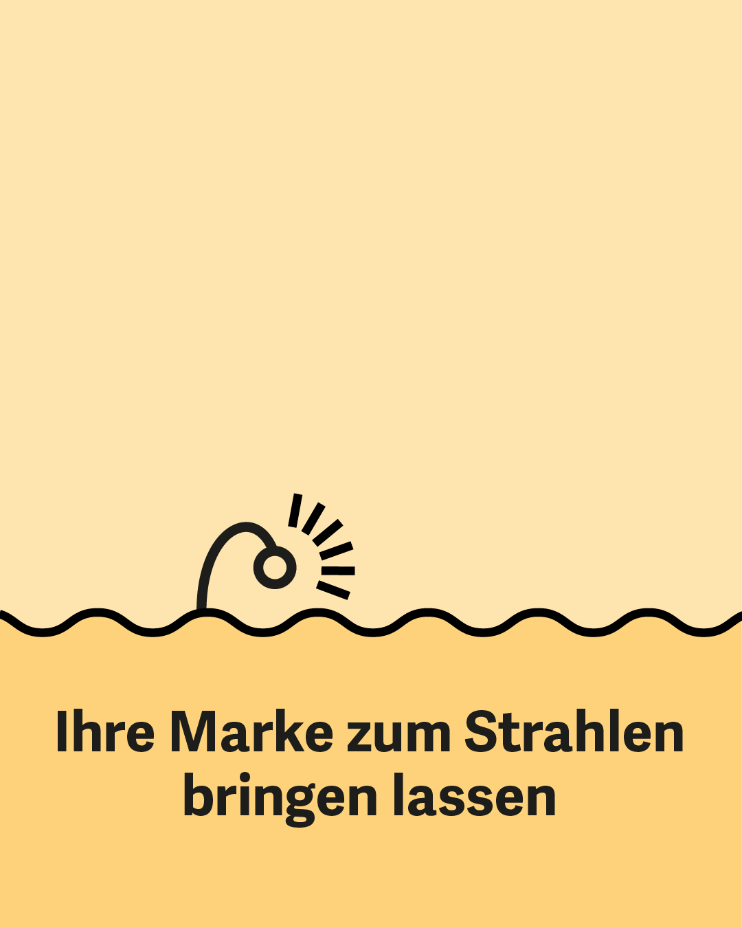 Die Antenne des Anglerfisches leuchtet - "Ihre Marke zum Strahlen bringen"